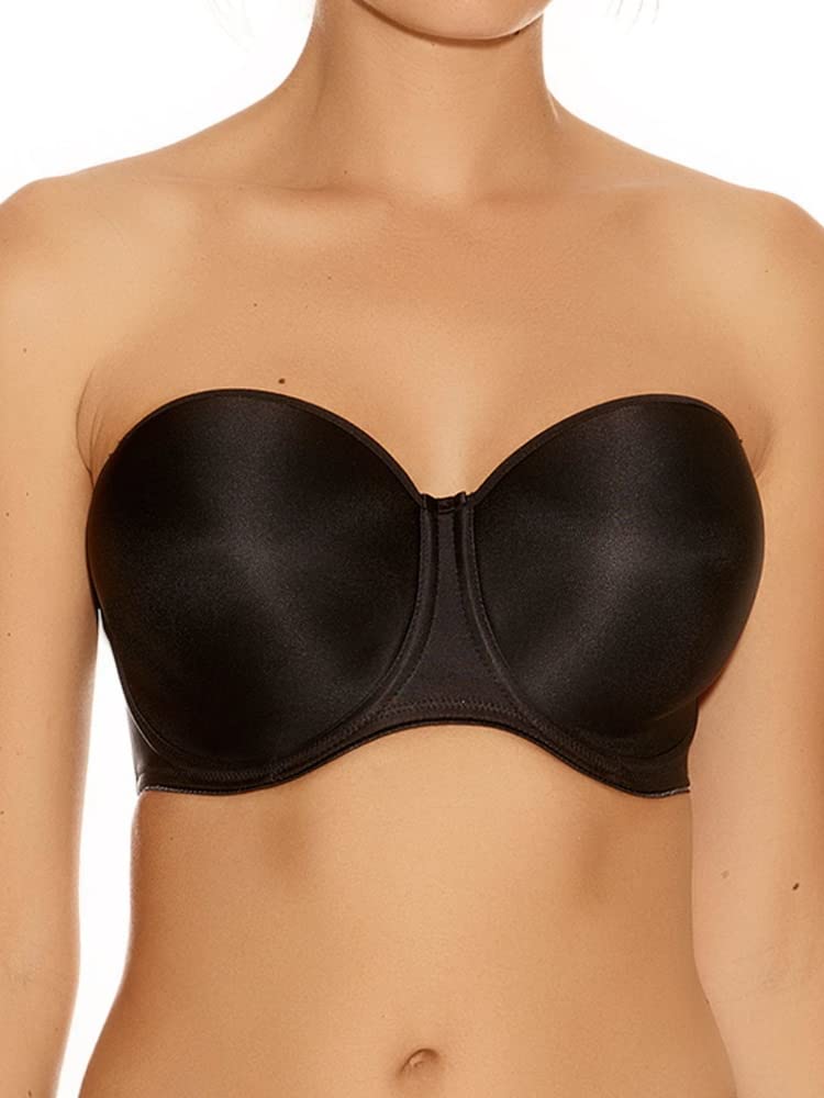 Fantasie حمالة صدر بدون حمالات ملساء من فانتازي للنساء، سوداء، 32E - Image 1